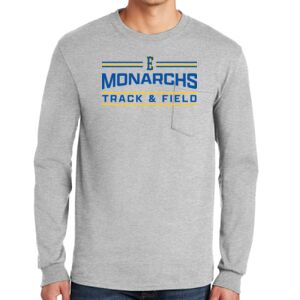 Ultra Cotton ® 100% Cotton Long Sleeve T Shirt with Pocket Thumbnail