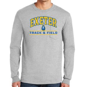 Ultra Cotton ® 100% Cotton Long Sleeve T Shirt with Pocket Thumbnail