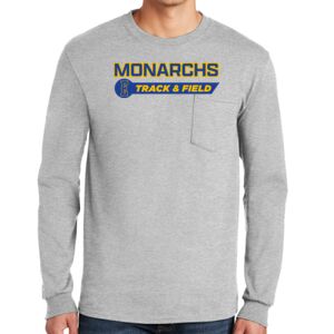 Ultra Cotton ® 100% Cotton Long Sleeve T Shirt with Pocket Thumbnail