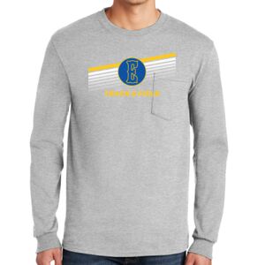 Ultra Cotton ® 100% Cotton Long Sleeve T Shirt with Pocket Thumbnail