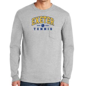 Ultra Cotton ® 100% Cotton Long Sleeve T Shirt with Pocket Thumbnail