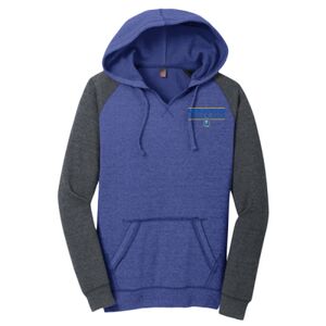 Women's Lightweight Fleece Raglan Hoodie Thumbnail